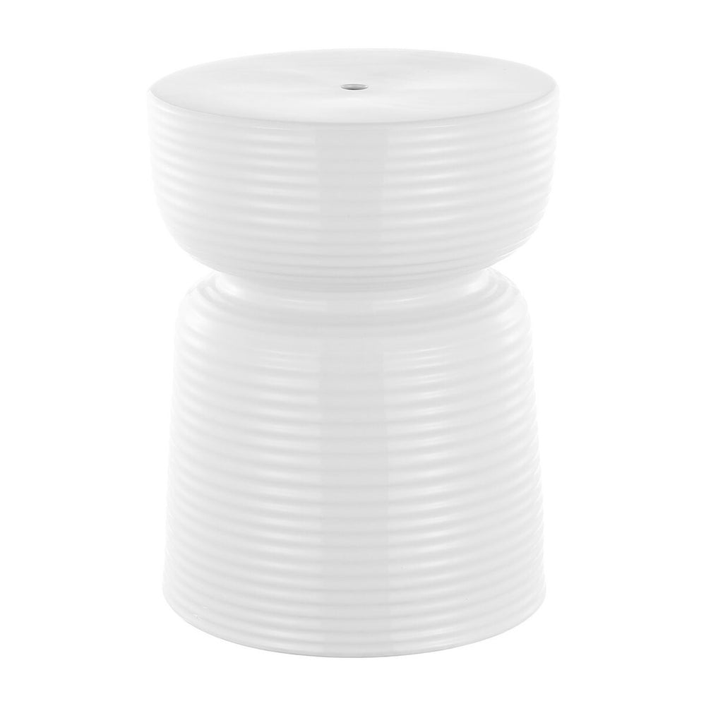 Safavieh Johari, 17.5 Inch, White, Ceramic Garden Stool ​ White Ceramic ACS4605A