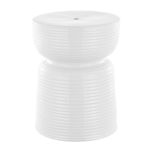 Safavieh Johari, 17.5 Inch, White, Ceramic Garden Stool ​ White Ceramic ACS4605A