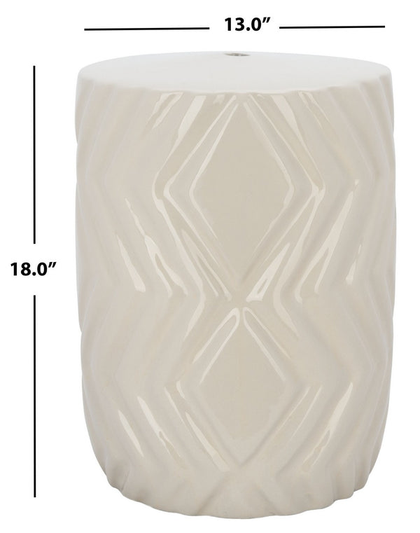 Safavieh Carsyn Garden Stool in Ivory ACS5208A