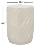 Safavieh Carsyn Garden Stool in Ivory ACS5208A