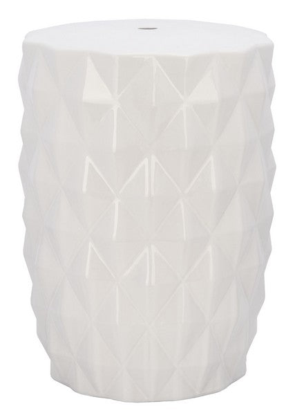 Safavieh Posy Garden Stool in White ACS5209A