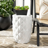 Safavieh Posy Garden Stool in White ACS5209A