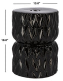 Safavieh Pansy Garden Stool in Black ACS5212A