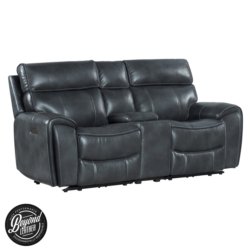 Intercon Summit Modern Dual-Power Loveseat | Bolero Slate SI-LS-268DPR-SLT-C SI-LS-268DPR-SLT-C
