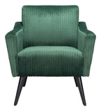 English Elm EE2830 100% Polyester, Plywood, Rubberwood Modern Commercial Grade Accent Chair Green, Black 100% Polyester, Plywood, Rubberwood