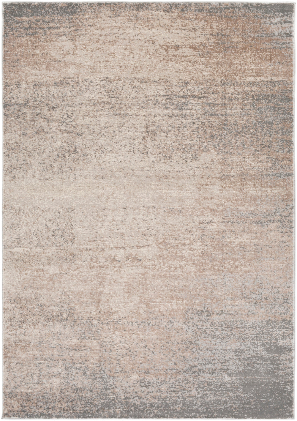 Amadeo ADO-1011 Modern Polypropylene, Polyester Rug ADO1011-6792 Dark Brown, Taupe, Cream, Ivory 70% Polypropylene, 30% Polyester 6'7" x 9'2"