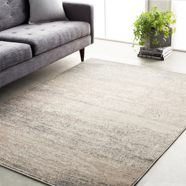 Amadeo ADO-1011 Modern Polypropylene, Polyester Rug ADO1011-710102 Dark Brown, Taupe, Cream, Ivory 70% Polypropylene, 30% Polyester 7'10" x 10'2"