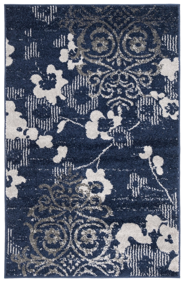 Safavieh Adirondack 114 Power Loomed 55% Polypropylene/ 40% Jute/ 5% Polyester Floral Rug ADR114N-4SQ