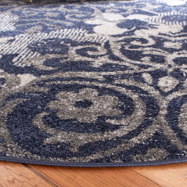 Safavieh Adirondack 114 Power Loomed 55% Polypropylene/ 40% Jute/ 5% Polyester Floral Rug ADR114N-4SQ