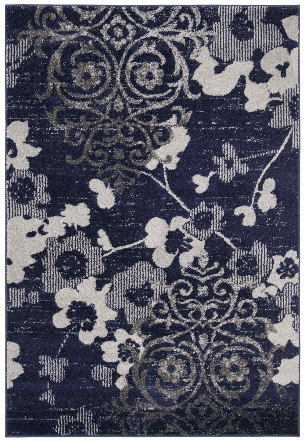 Safavieh Adirondack 114 Power Loomed 55% Polypropylene/ 40% Jute/ 5% Polyester Floral Rug ADR114N-4SQ