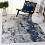 Adirondack Adirondack 134  Power Loomed Polypropylene Pile Rug Navy / Grey