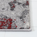 Adirondack Adirondack 134  Power Loomed Polypropylene Pile Rug Red / Grey