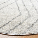 Adirondack Adirondack 162 Contemporary Power Loomed Polypropylene Pile Rug Ivory / Grey