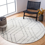 Adirondack Adirondack 162 Contemporary Power Loomed Polypropylene Pile Rug Ivory / Grey