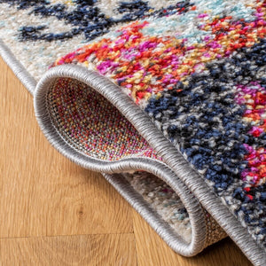 Adirondack Adirondack 224  Power Loomed Polypropylene Pile Rug Aqua / Fuchsia