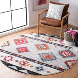 Adirondack 245  Power Loomed Polypropylene Pile Rug Grey / Red