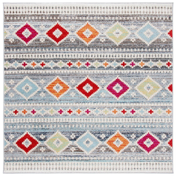 Adirondack 276  Power Loomed Polypropylene Pile Rug Light Grey / Ivory