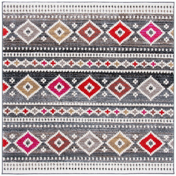 Adirondack 276  Power Loomed Polypropylene Pile Rug Grey / Ivory