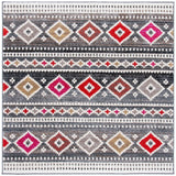 Adirondack 276  Power Loomed Polypropylene Pile Rug Grey / Ivory