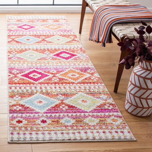 Adirondack 276  Power Loomed Polypropylene Pile Rug Rust / Ivory