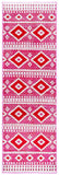 Adirondack 277  Power Loomed Polypropylene Pile Rug Fuchsia / Ivory