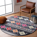 Adirondack 277  Power Loomed Polypropylene Pile Rug Black / Ivory