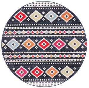 Adirondack 277  Power Loomed Polypropylene Pile Rug Black / Ivory