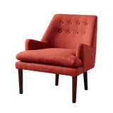 Taylor Mid-Century Upholtered Chair In Blakely Persimmon