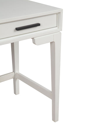Nova Mini Desk in Elegant Chalk White - Stylish Mahogany Design with Dovetail Drawers & Glides!
