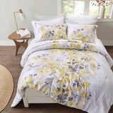 Madison Park Essentials Alexis Casual Comforter Set with Bed Sheets Yellow King CS10-1382