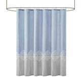 Panache Transitional Pieced and Embroidered Shower Curtain