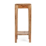 Haralson Handcrafted Mid-Century Modern Acacia Wood Plant Stand