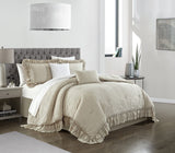 Kensley Beige Queen 5pc Comforter Set