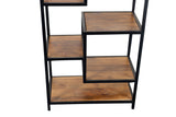 Porter Designs Delancy Solid Wood Industrial Bookcase Brown 09-116-28-3263