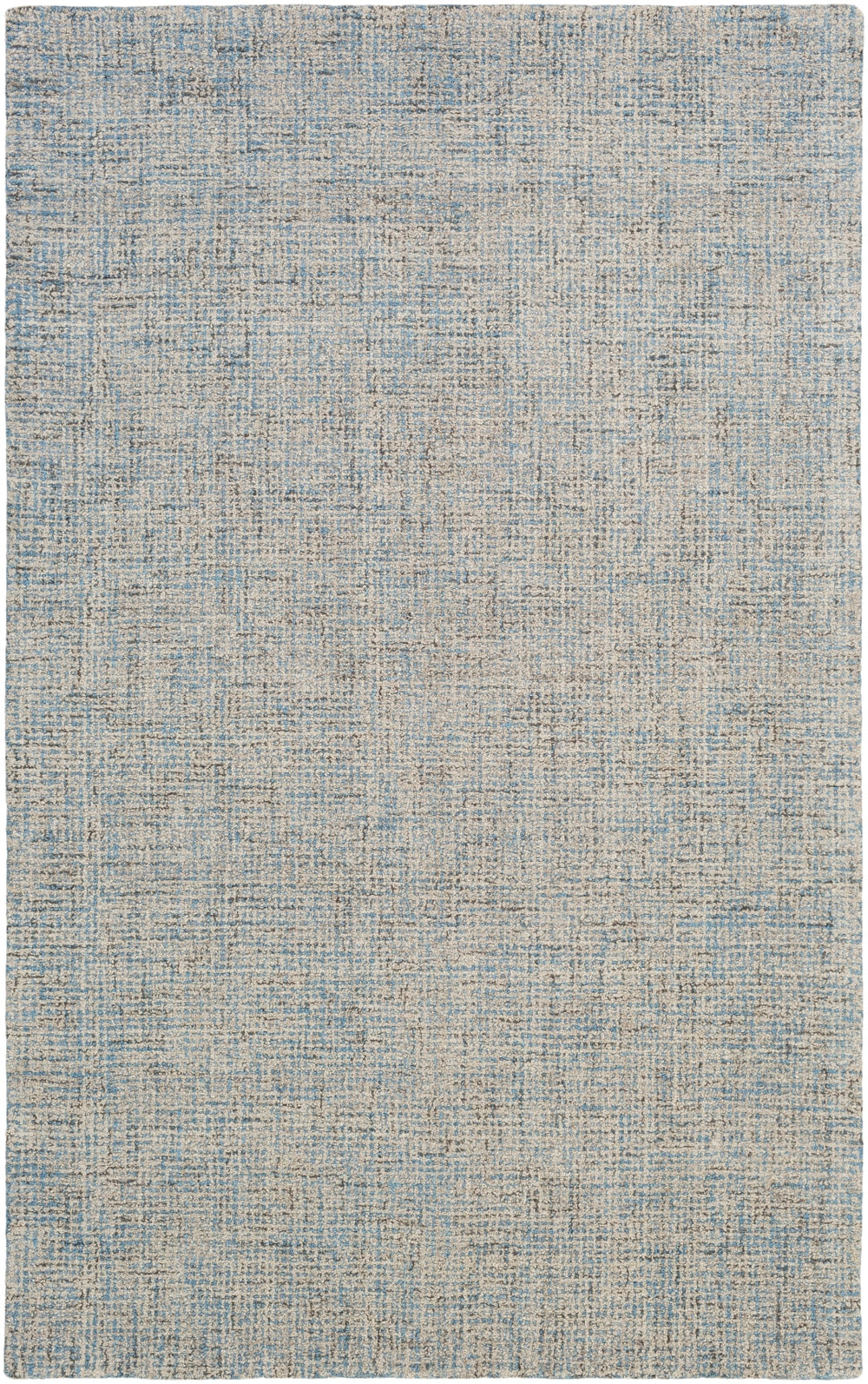 Aiden AEN-1001 Modern Wool Rug AEN1001-913 Denim, Cream 100% Wool 9' x 13'