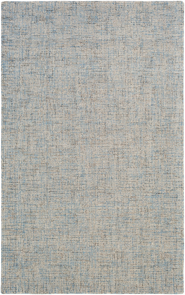 Aiden AEN-1001 Modern Wool Rug AEN1001-913 Denim, Cream 100% Wool 9' x 13'