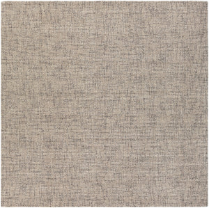 Aiden AEN-1005 Modern Wool Rug AEN1005-8SQ Medium Gray, Khaki 100% Wool 8' Square