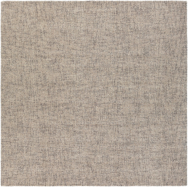 Aiden AEN-1005 Modern Wool Rug AEN1005-8SQ Medium Gray, Khaki 100% Wool 8' Square