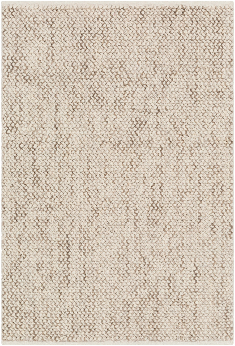 Avera AER-1002 Modern Wool, Viscose Rug AER1002-810 Taupe, Cream 75% Wool, 25% Viscose 8' x 10'