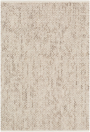 Avera AER-1002 Modern Wool, Viscose Rug AER1002-810 Taupe, Cream 75% Wool, 25% Viscose 8' x 10'