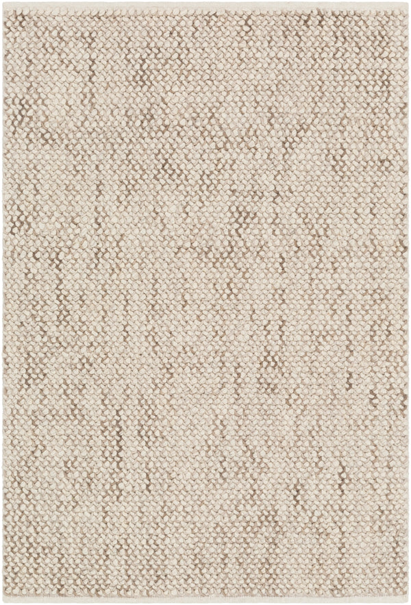Avera AER-1002 Modern Wool, Viscose Rug AER1002-810 Taupe, Cream 75% Wool, 25% Viscose 8' x 10'