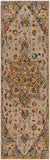 Artemis AES-2311 Traditional Wool Rug AES2311-268 Clay, Burnt Orange, Denim, Medium Gray, Tan, Camel, Dark Brown, Khaki 100% Wool 2'6" x 8'