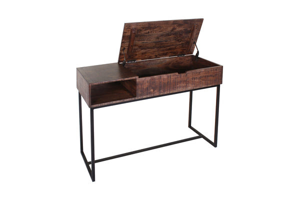 Porter Designs Lakewood Solid Acacia Wood Transitional Console Table Brown 05-190-10-7011