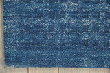 Nourison Perris PERR1 Handmade Woven Indoor Area Rug Navy 6'6" x 9'6" 99446225399