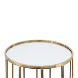 Sagebrook Home Contemporary Metal, Set of 2 -  22/26"h Side Tables, Gold 16827 Gold Metal