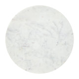 Zuo Modern Whammy Marble, Aluminum Modern Commercial Grade Side Table Black, White Marble, Aluminum