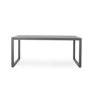 Navan Outdoor Dining Table, Gray Noble House