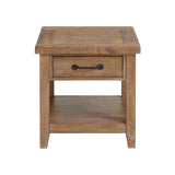 Intercon Highland Farmhouse End Table w/Drawers HI-TA-2426-SWH-C HI-TA-2426-SWH-C