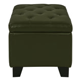 Julian Rectangular Bonded Leather Storage Ottoman