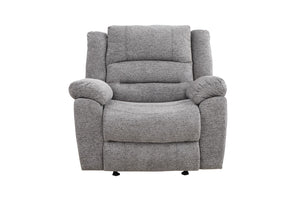 Porter Designs Ronan Soft Gray Chenille Transitional Recliner Gray 03-201C-11-8078